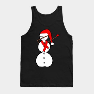 funny snowman, dab, dabbing, snow Tank Top